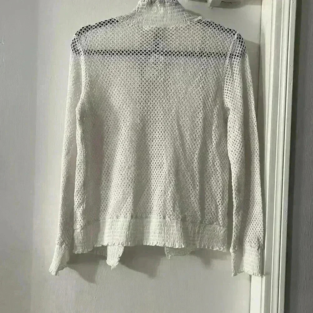 XCVI women’s white open cardigan - Picture 2 of 10